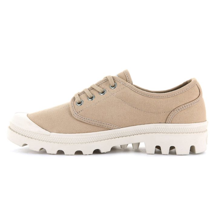 Palladium Pallabrousse Women's Oxfords Shoes Khaki | UK Z538-MEB